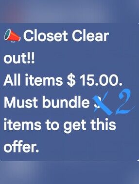 CLOSET CLEAR OUT!!